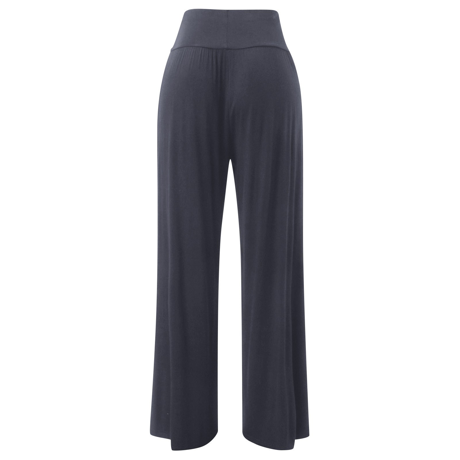 thumbnail image 5 of Pantalones de chándal de cintura alta y pierna ancha para mujer: pantalones palazzo de yoga con bolsillos, tejido elástico, para todas las ocasiones, tallas S-XXL, 5 of 6